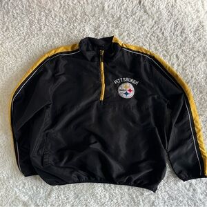 Pittsburgh Steelers black windbreaker